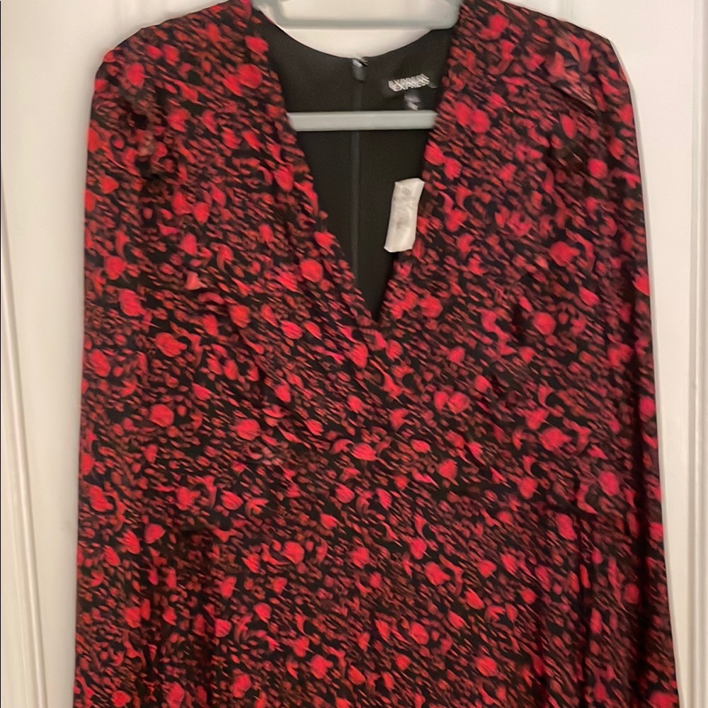 Versace Women's Long Sleeve Dress - Red and Black